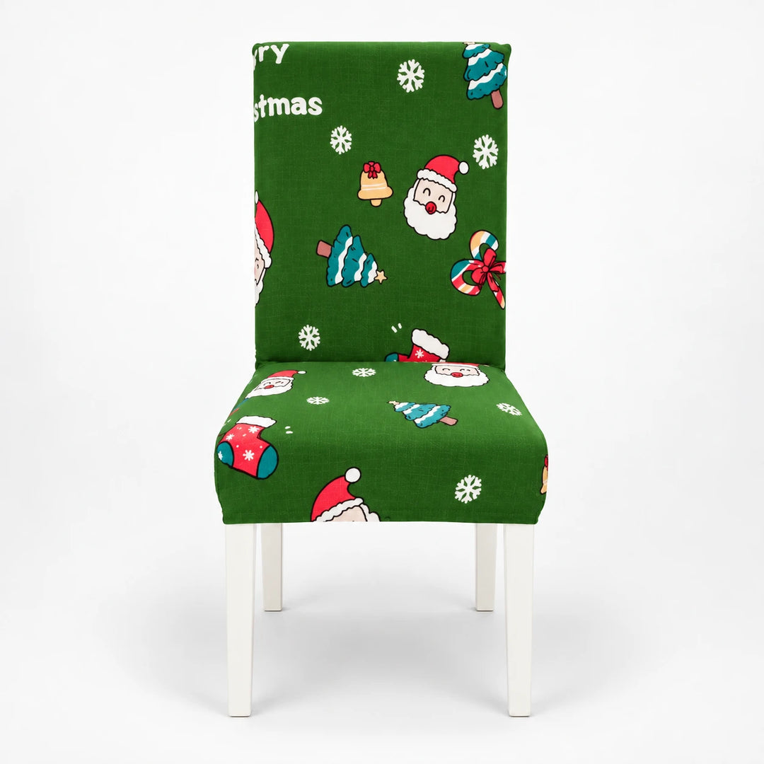 HollyHug – Christmas Stretch Dining Chair Covers (4 Pack)