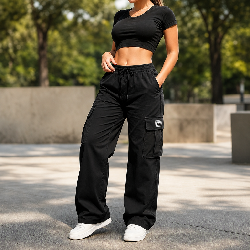 EaseCargo – Lightweight Drawstring Cargo Pants