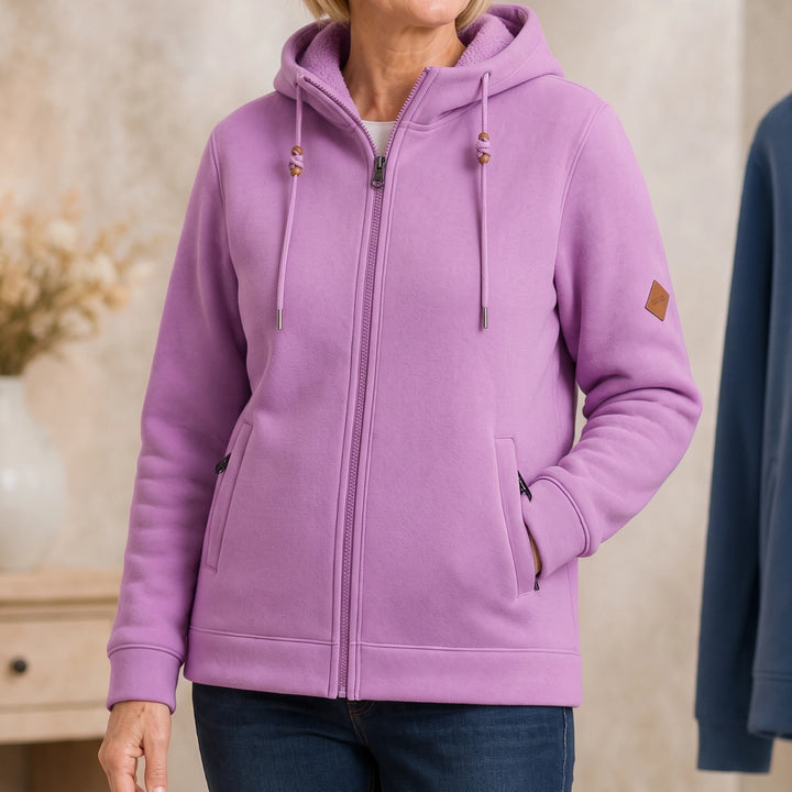 SherpaHaven – Thickened Sherpa-Look Full-Zip Hoodie