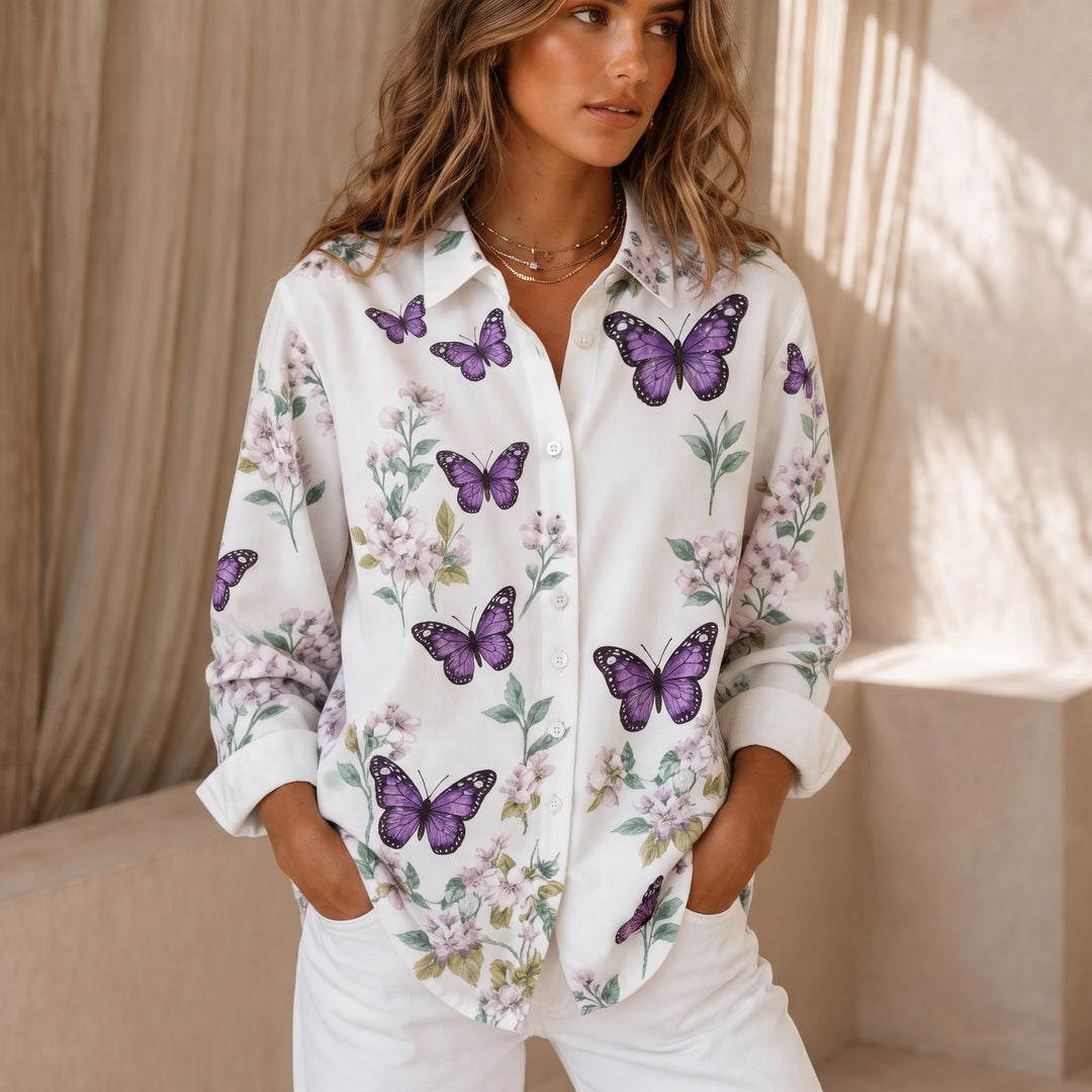 Harlowe – Stripe Button-Up Shirt