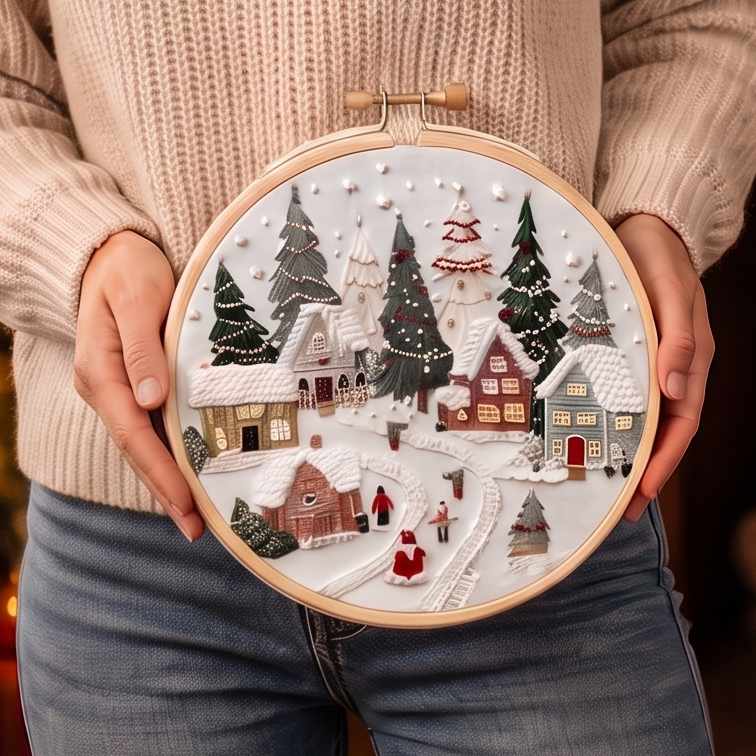 Hearthstitch – Christmas Stocking Embroidery Kit