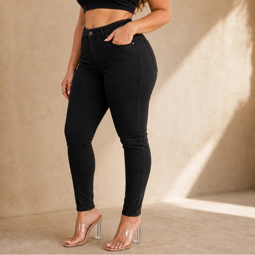 Wearbella – High-Waisted Stretch Skinny Jeans
