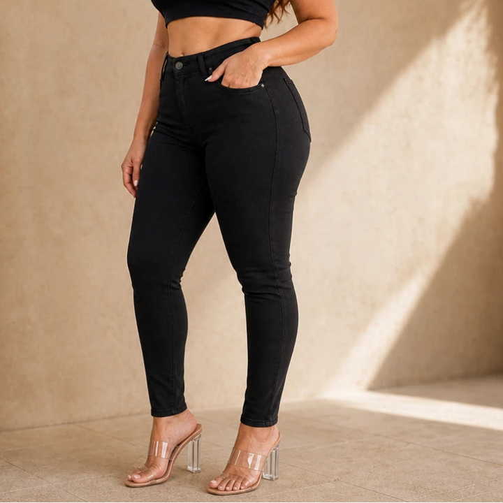 Wearbella – High-Waisted Stretch Skinny Jeans