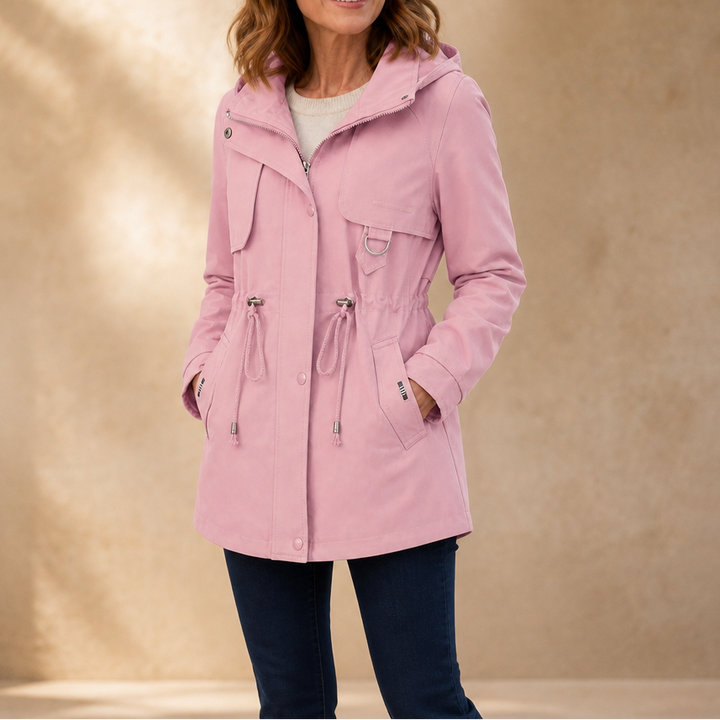 Midluna – Adjustable Waist Mid-Length Parka