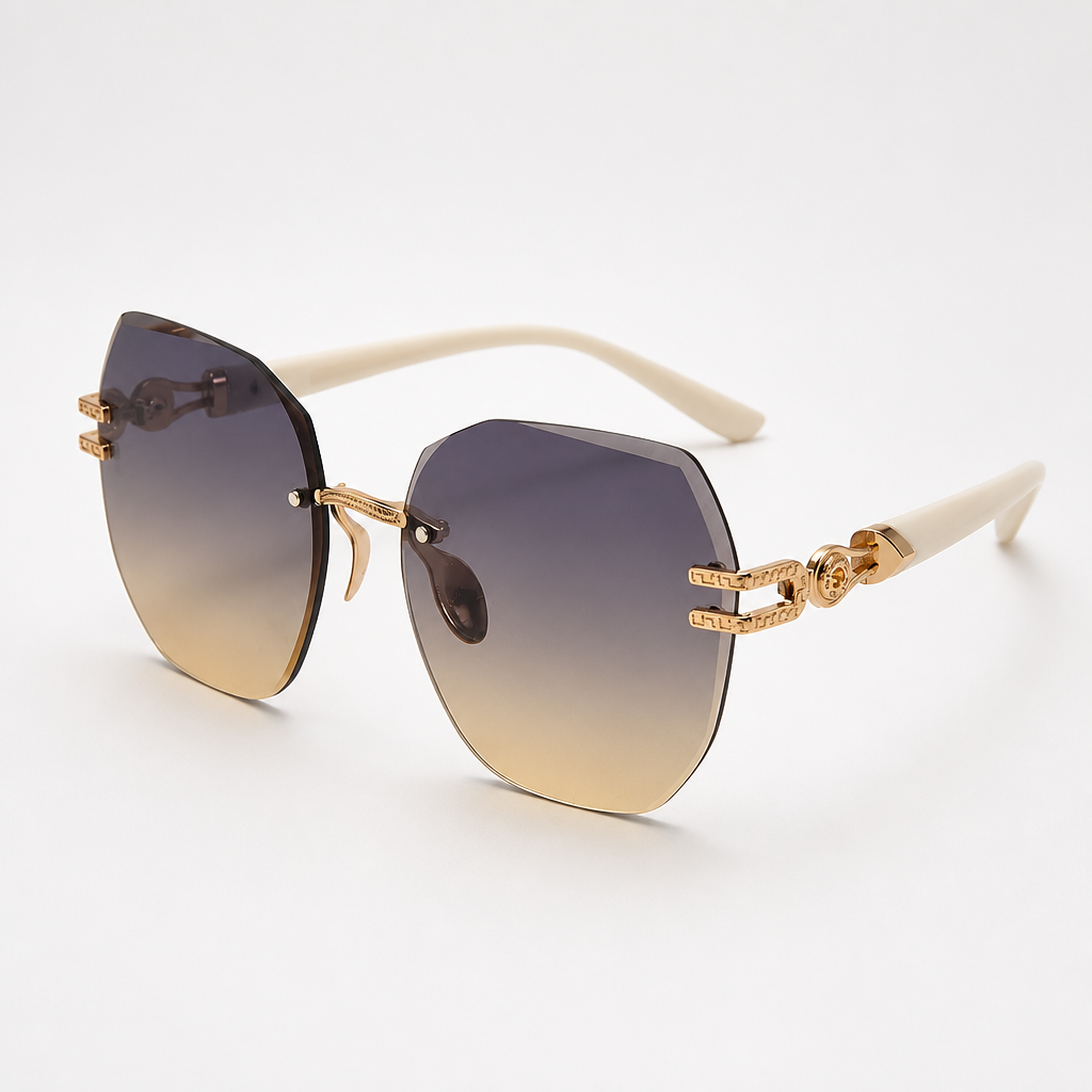 Rimlyn – Rimless Oversized Tinted Sunglasses