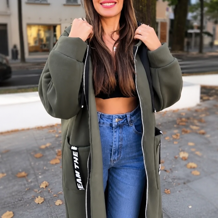 Winterlyn – Oversized Hooded Sweatshirt Coat