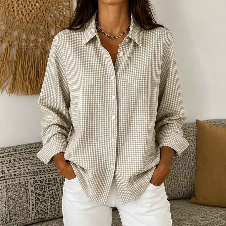 Fauxbourg – Retro Plaid Relaxed-Fit Button-Down Shirt