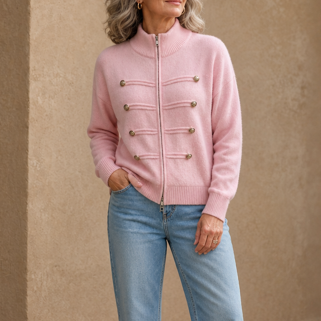 Zipelle – Two-Way Zip Sweater Jacket