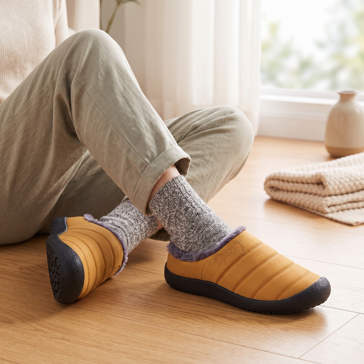 Winterelle – Fleece-Lined Look Winter Slip-On Shoes