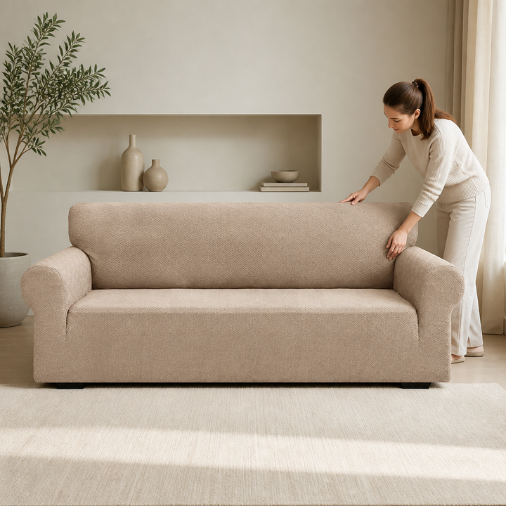 Snugfit – Textured Jacquard Non-Slip Stretch Sofa Slipcover