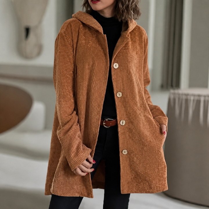 Corduvie – Ribbed Corduroy Hooded Overshirt