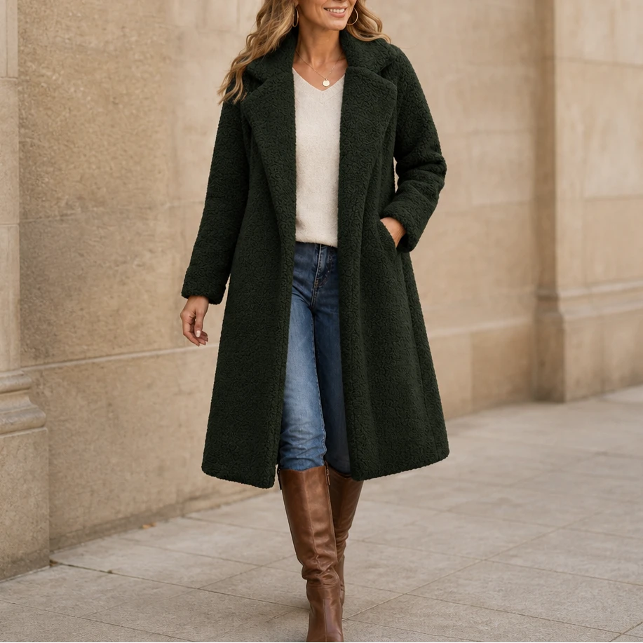 Veloura – Long Teddy Coat