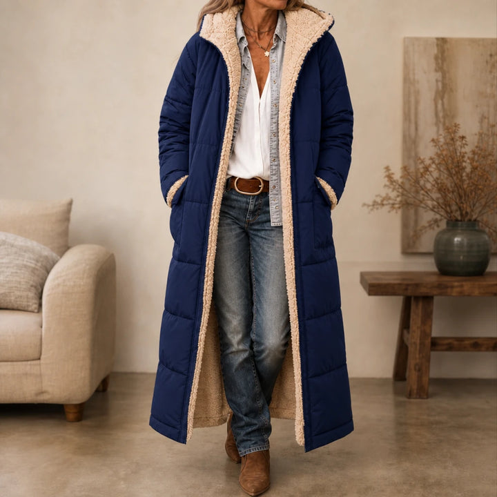 Revera – Reversible Hooded Longline Puffer Coat