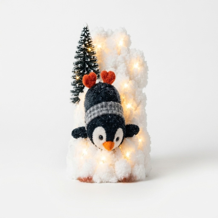 Snowy Steps – Lighted Penguin Christmas Staircase Display