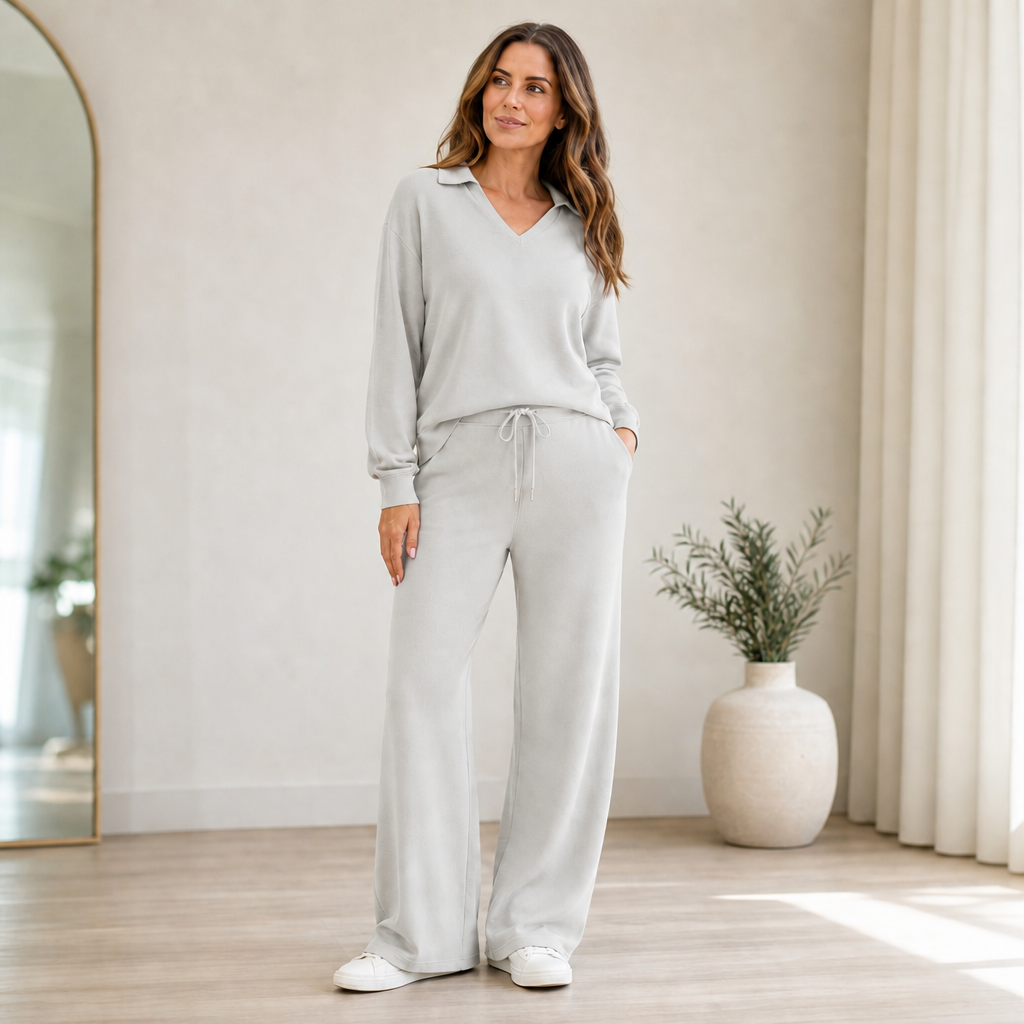 Wearbella – Ribbed Two-Piece Lounge Set