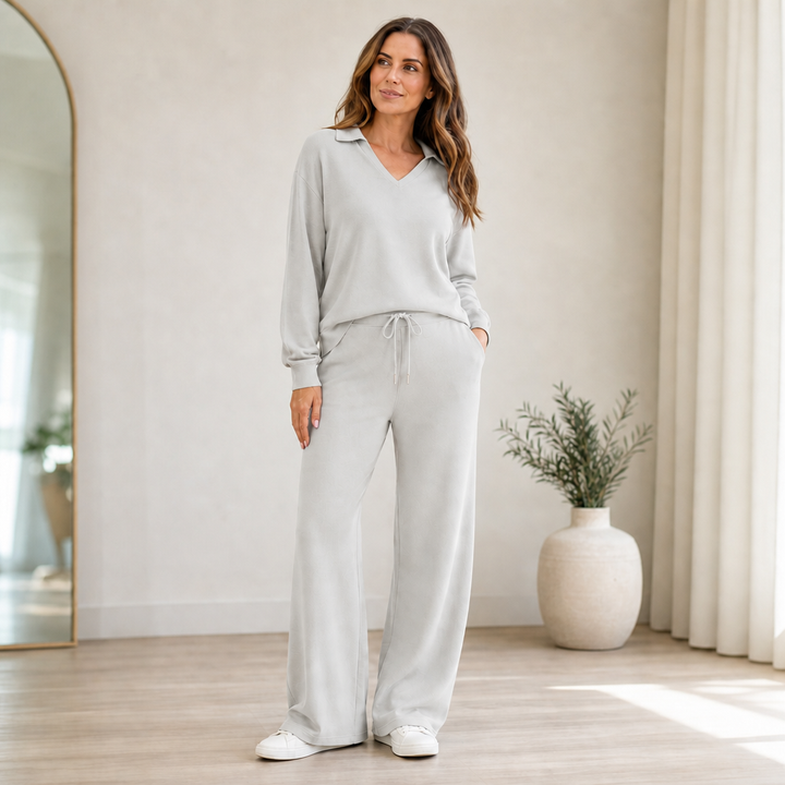 Wearbella – Ribbed Two-Piece Lounge Set