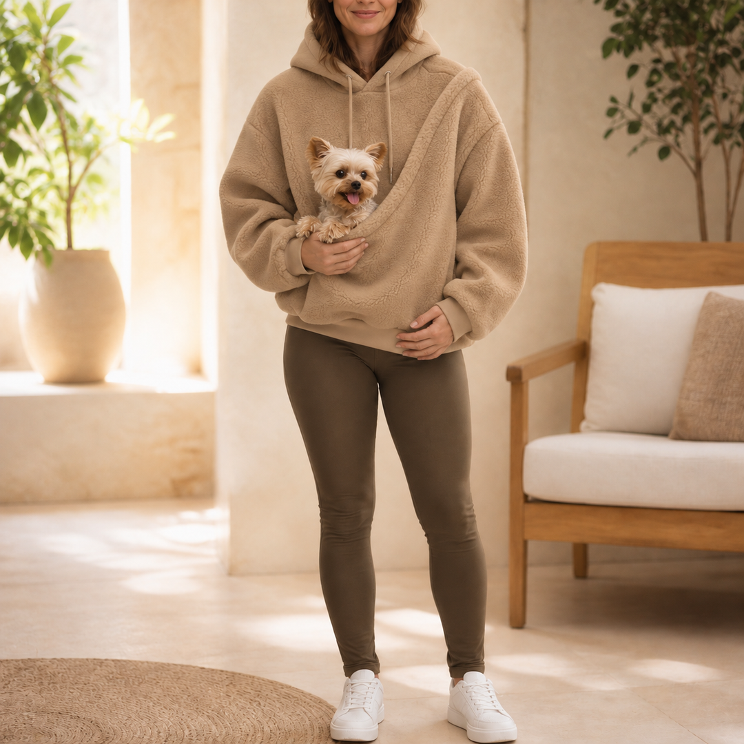 Snuglet – Teddy Fleece Pet Carrier Hoodie