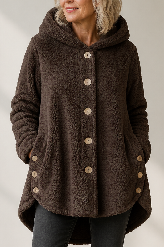 Fenwick – Button-Front Fleece-Look Shirt Jacket