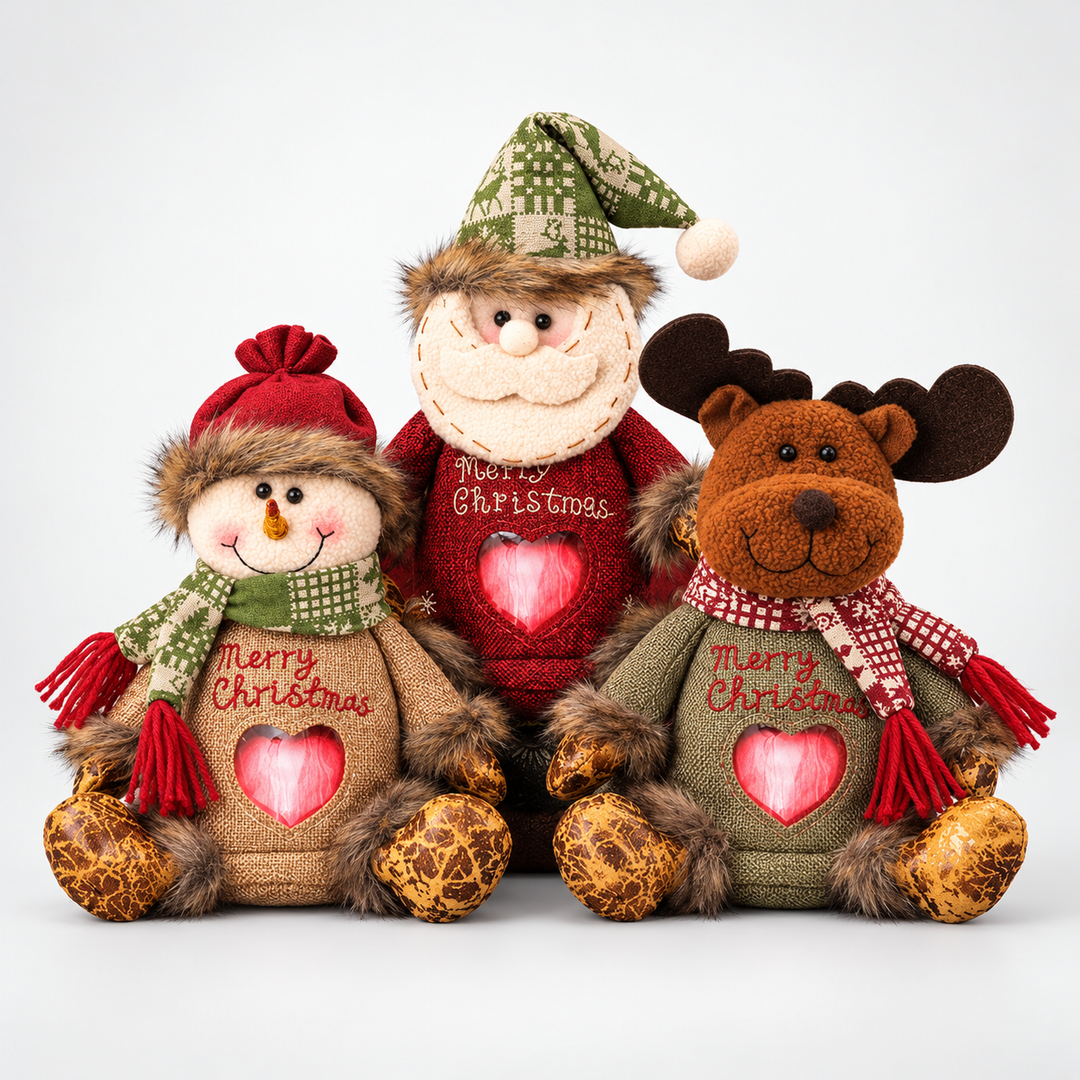 MerryZip – Plush Christmas Gift Bag With Hidden Compartment