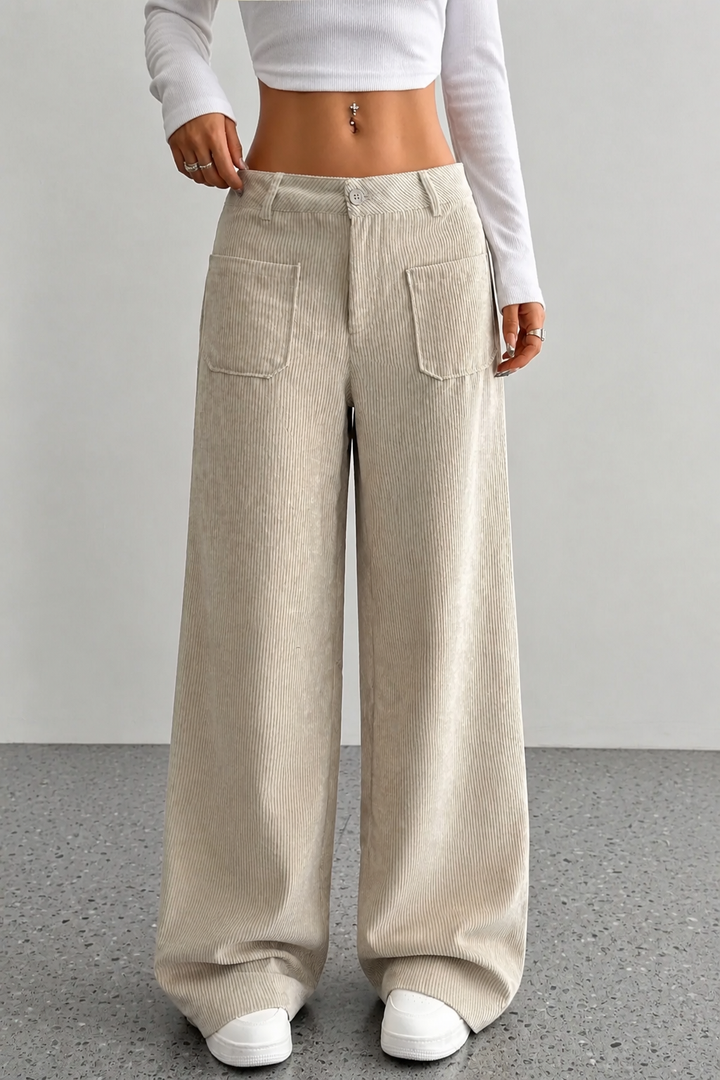 Wearbella – Wide-Leg Relaxed Pocket Trousers