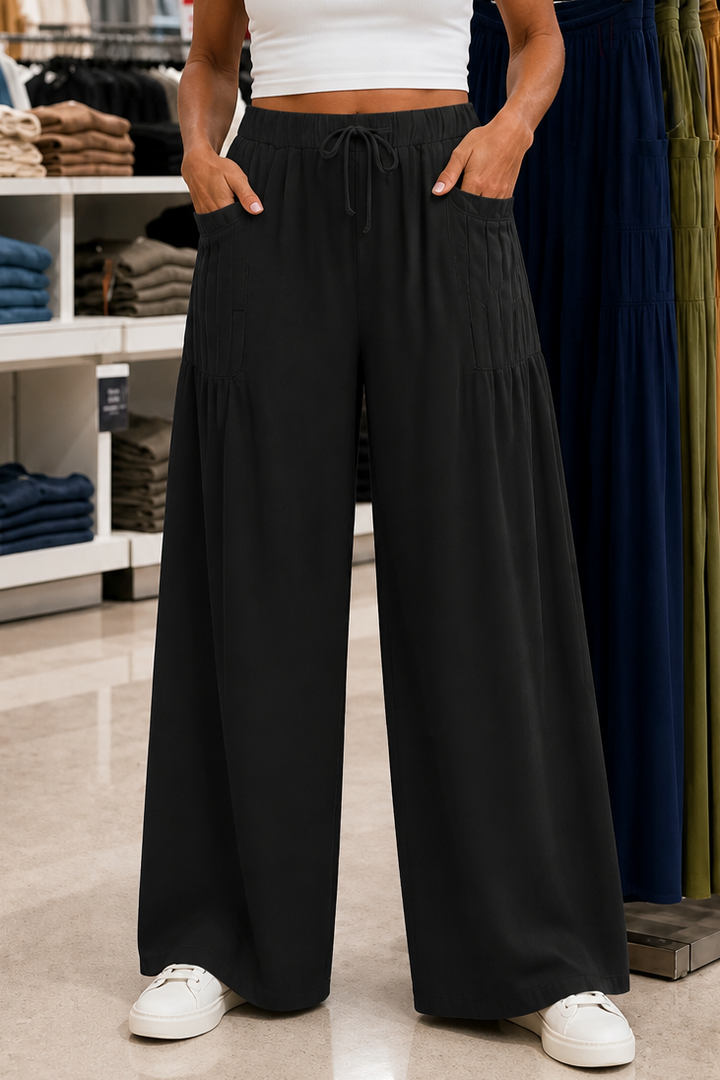 Linora – Drawstring Wide Leg Pants