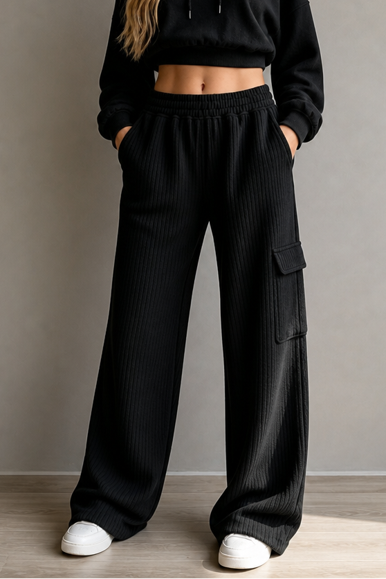 Waistwell – High Waisted Drawstring Wide Leg Pants