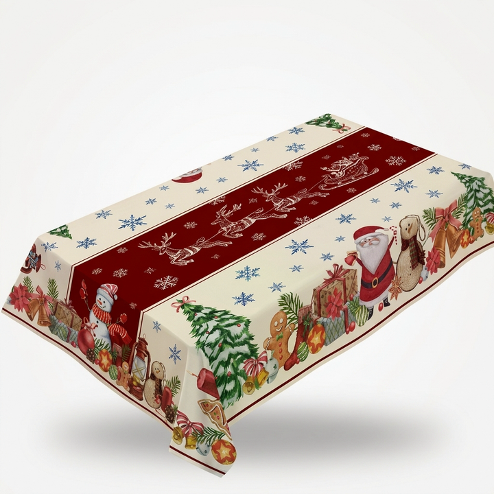 Evermerry – Christmas Print Polyester Tablecloth