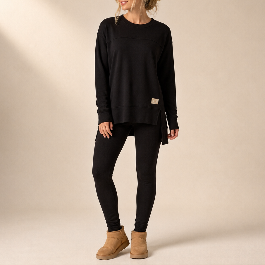 Wearbella – Split Sleeve Top And Pants Set
