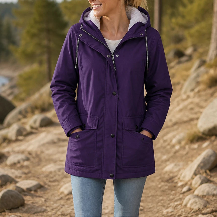 Windora – Fleece-Lined Hooded Winter Jacket