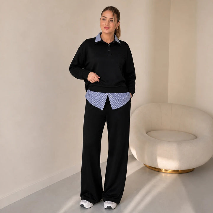 Layerelle – Layered Sweatshirt And Pants Set