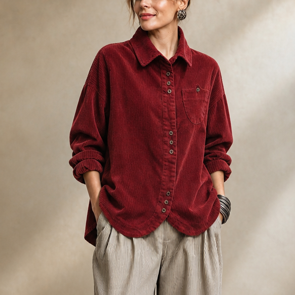Fieldbourne – Relaxed-Fit Soft Corduroy Button-Up Shirt