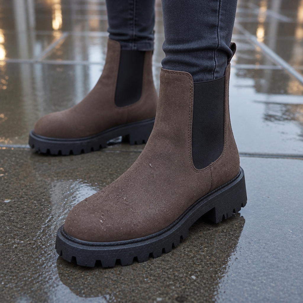 Traqora – Wide-Fit Stretch-Panel Chelsea Boots