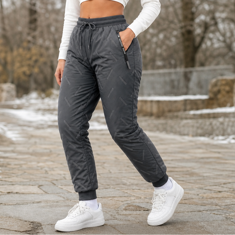 Frostline – Quilted Fleece-Lined Jogger Pants