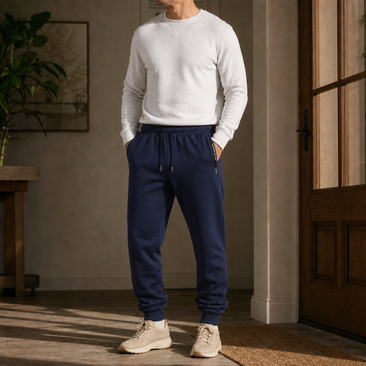 Warmease – Fleece-Lined Tapered Jogger Sweatpants