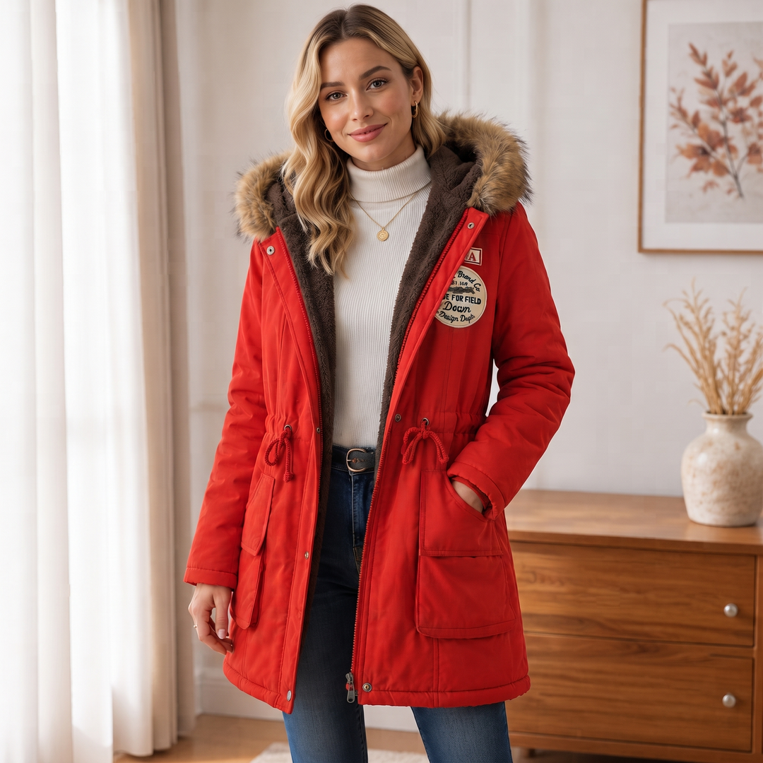 Velora – Fur-Hooded Lined Women’s Parka