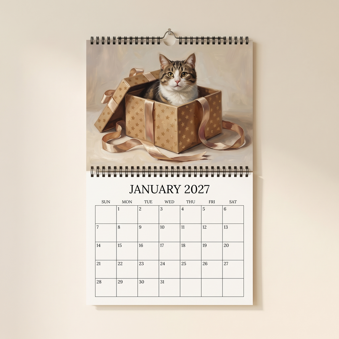 Purrfecto – 2027 Masterpiece Cat Wall Calendar