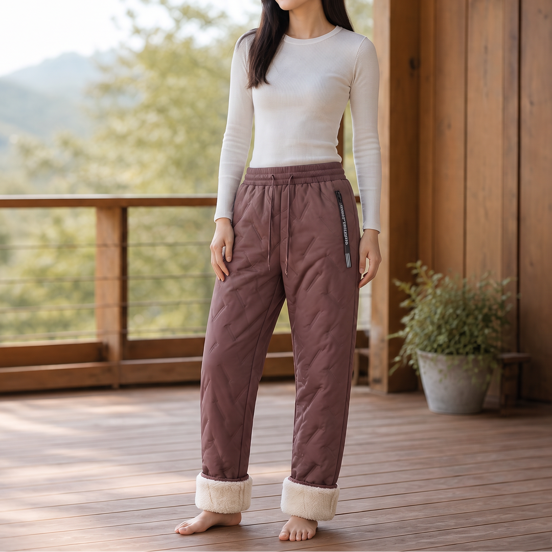 Warmwell – Fleece-Lined Water-Repellent Thermal Pants