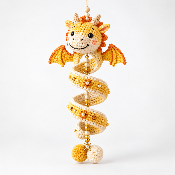 Dracora – Spiral Dragon Crochet Ornament Kit