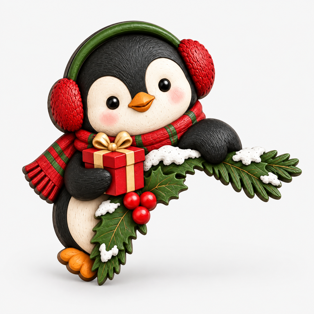 Peekaboo Noel – Dimensional Christmas Doorway Corner Decoration