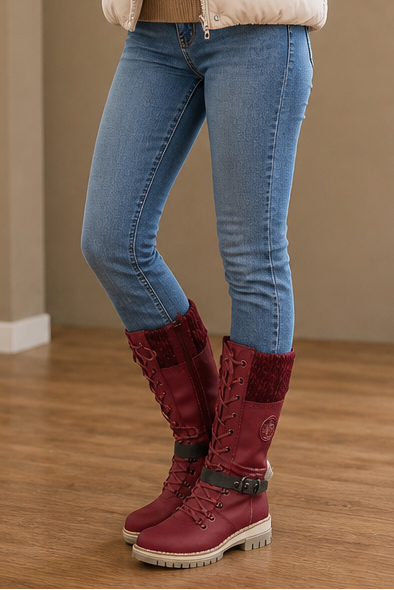 Snowbella – Knee-High Side-Zip Winter Boots