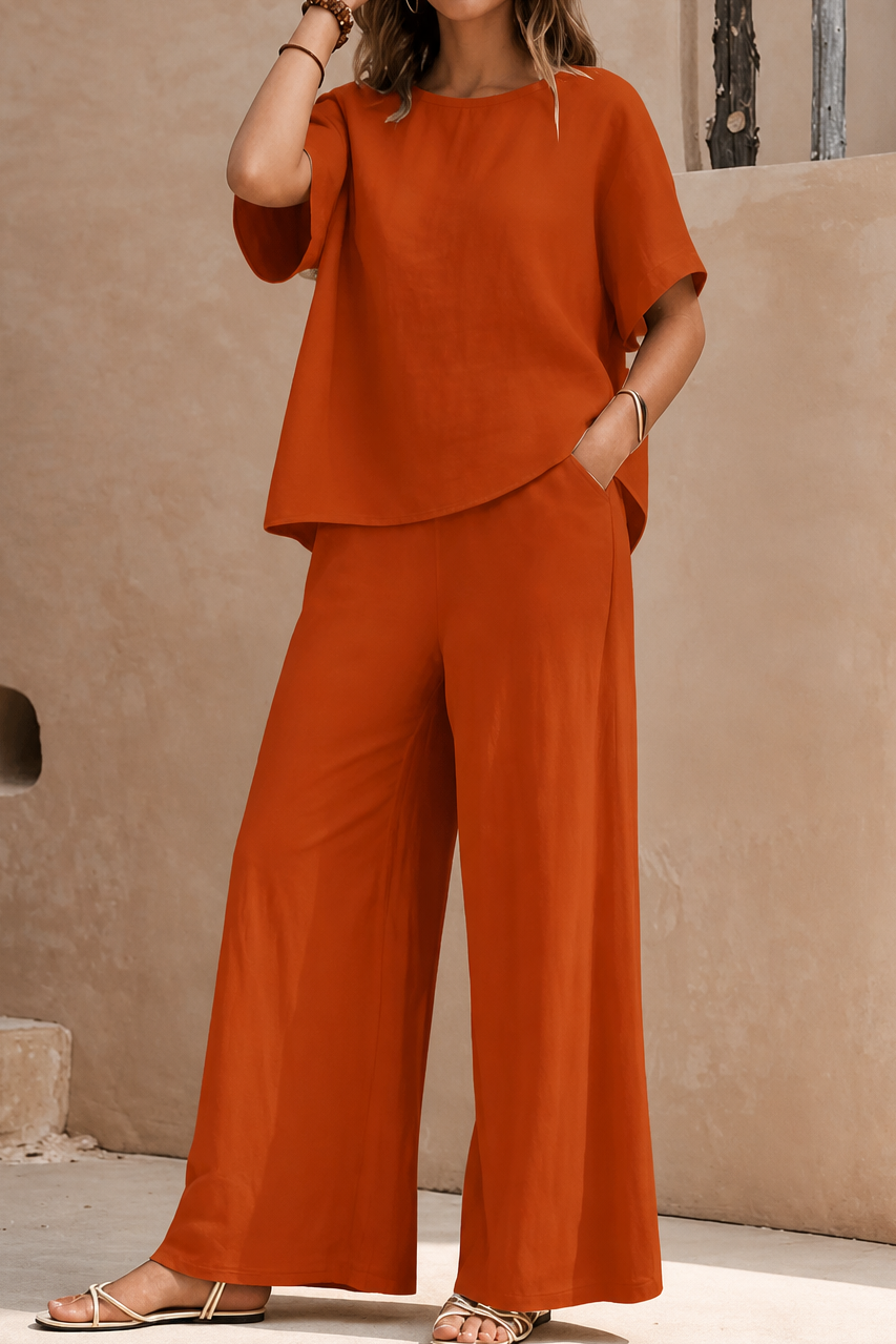 Wearbella – Wide-Leg Trouser And Top Set