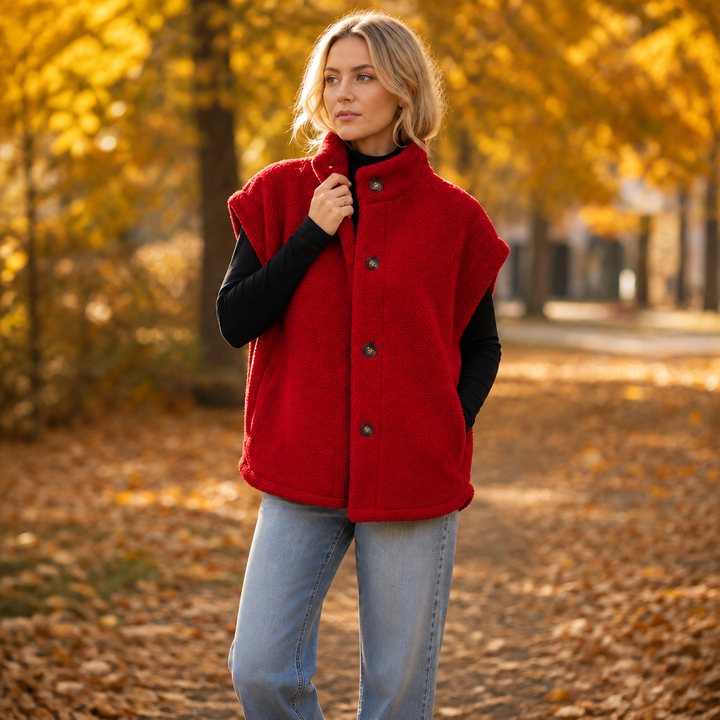 Hearth & Hush – Sherpa Fleece-Look Vest