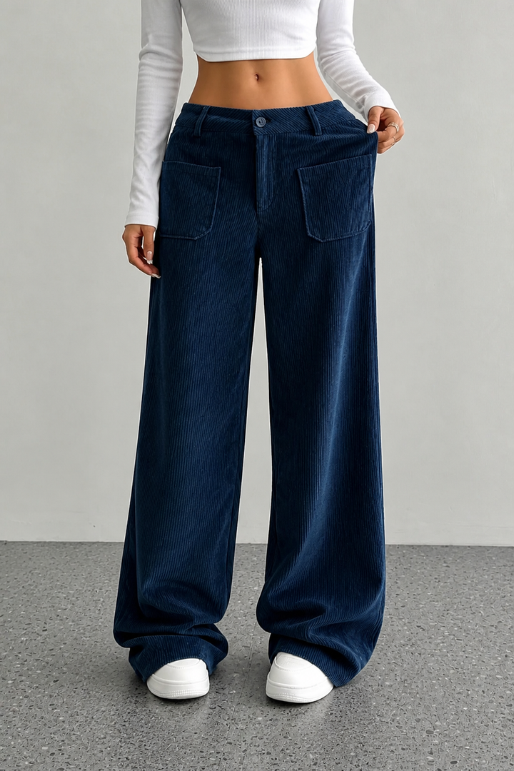 Wearbella – Wide-Leg Relaxed Pocket Trousers