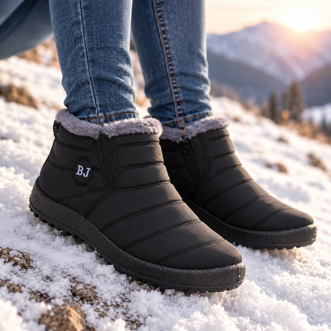 Froststep – Fleece-Lined-Look Waterproof Slip-On Winter Shoes