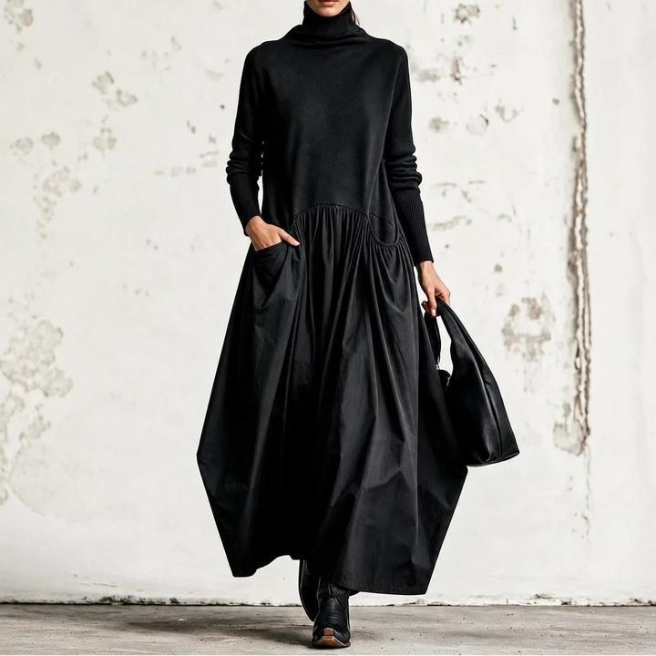 Sloane – High Neck Pocket Maxi Dress
