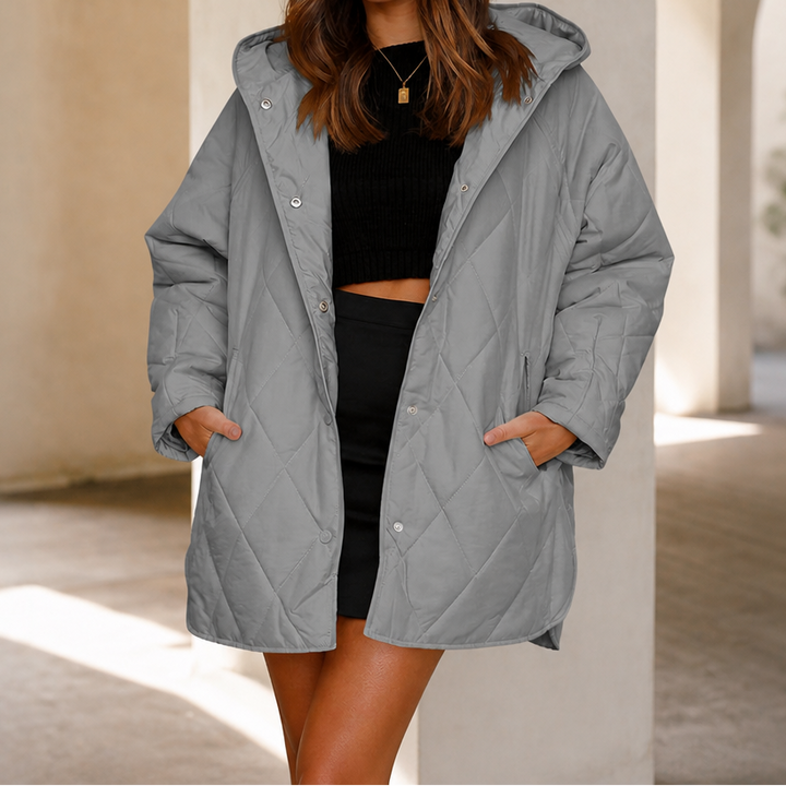 Wearbella – Diamond Quilted Hooded Puffer Jacket
