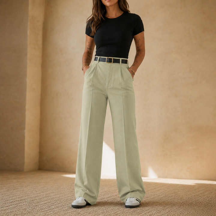 Wearbella – High-Waisted Wide-Leg Trousers