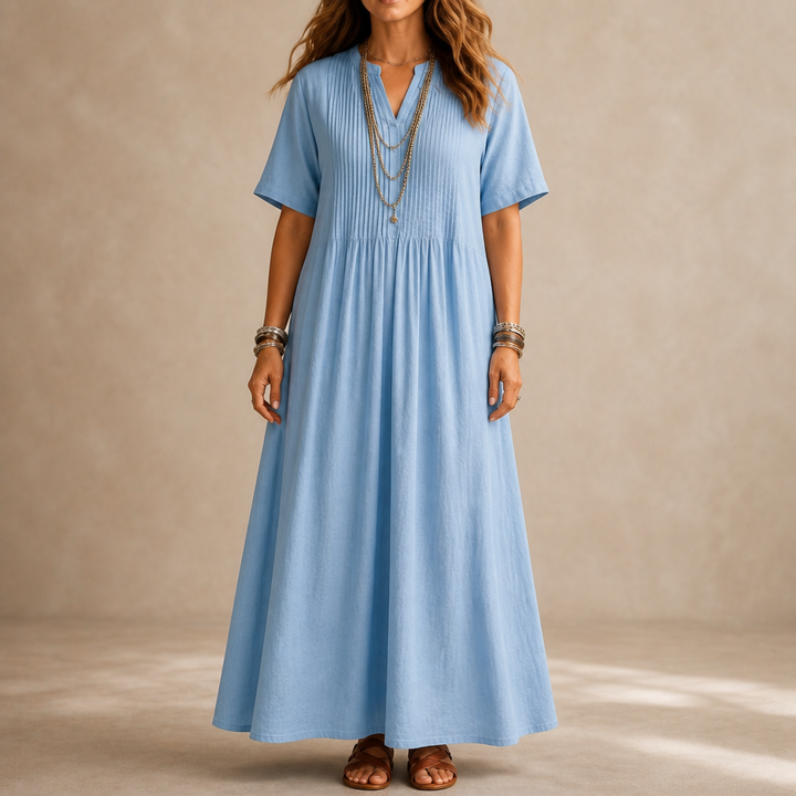 Linaline – Pintuck Maxi Dress