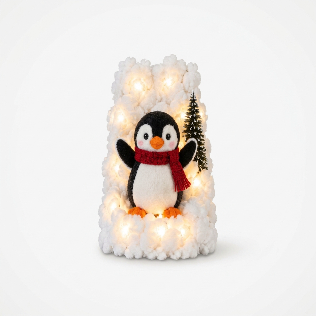Snowy Steps – Lighted Penguin Christmas Staircase Display