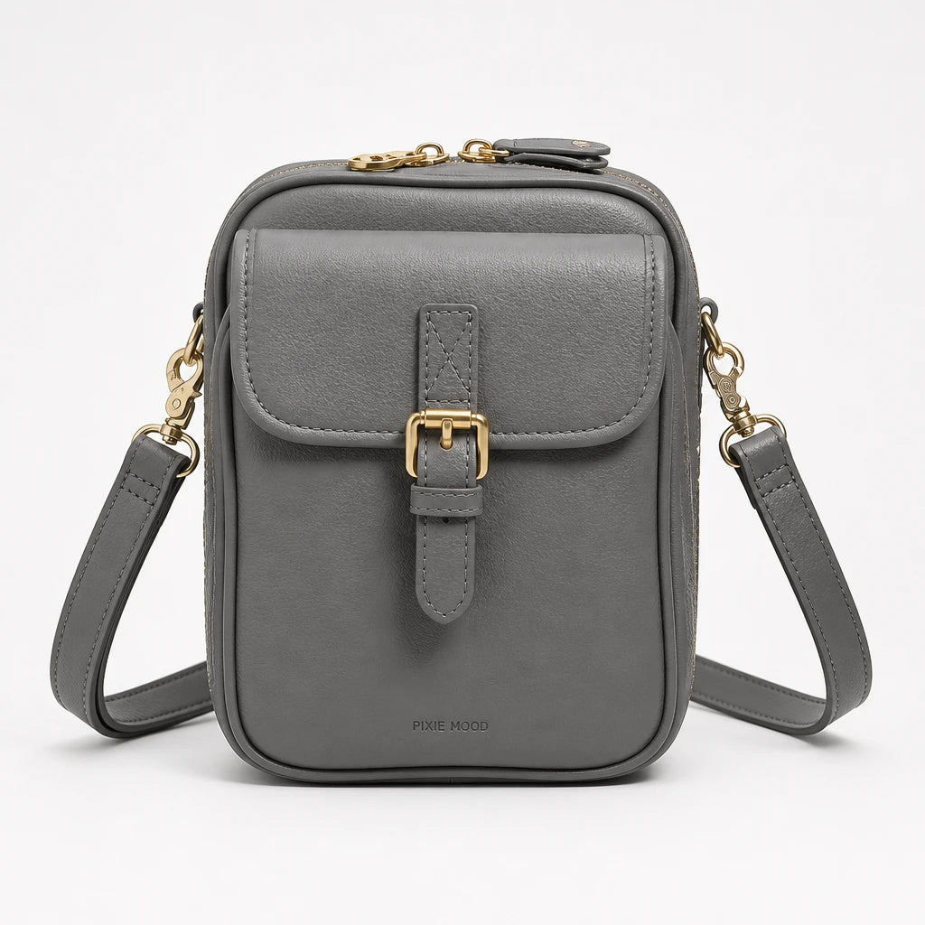 Liora – Multiple-Pocket Adjustable Strap Crossbody Bag